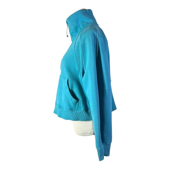 Lululemon M/L Scuba Oversized Funnel Neck Half-Zip Oceanic Blue *Flaw - Picture 13 of 14